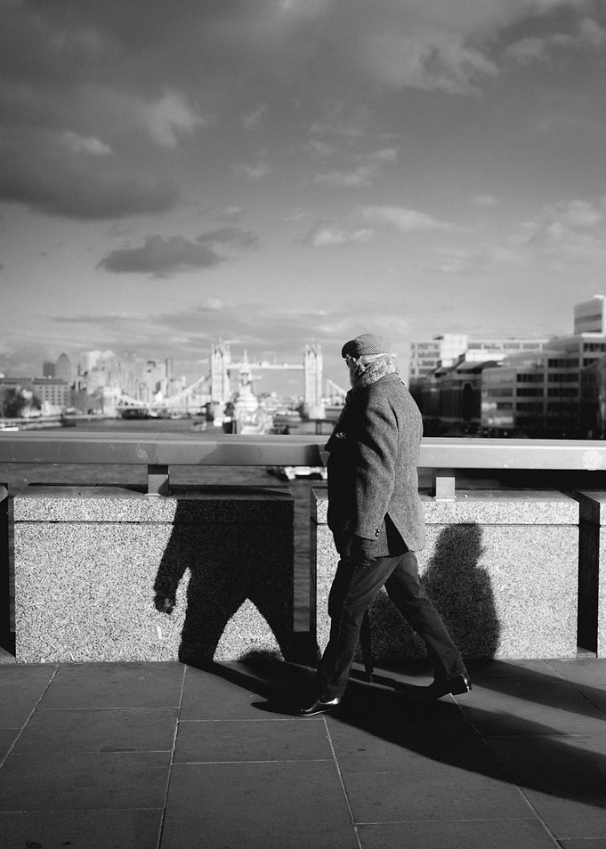 Man Walking in London