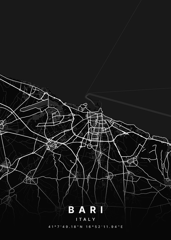 Bari Italy City Map