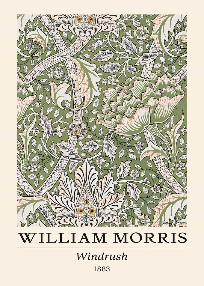William Morris Windrush Floral Green