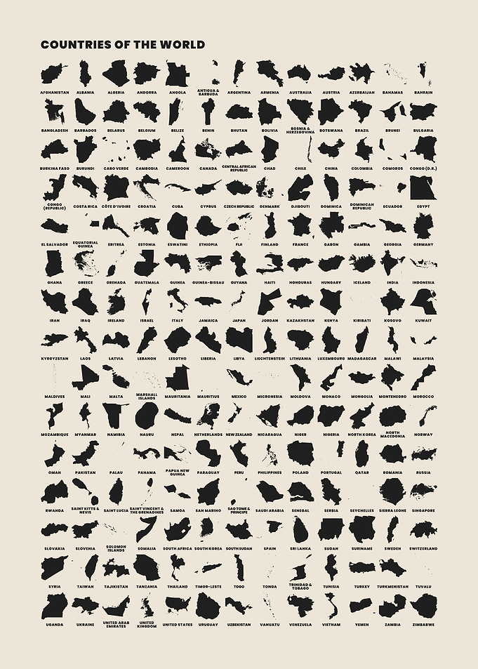 Countries of the World Map