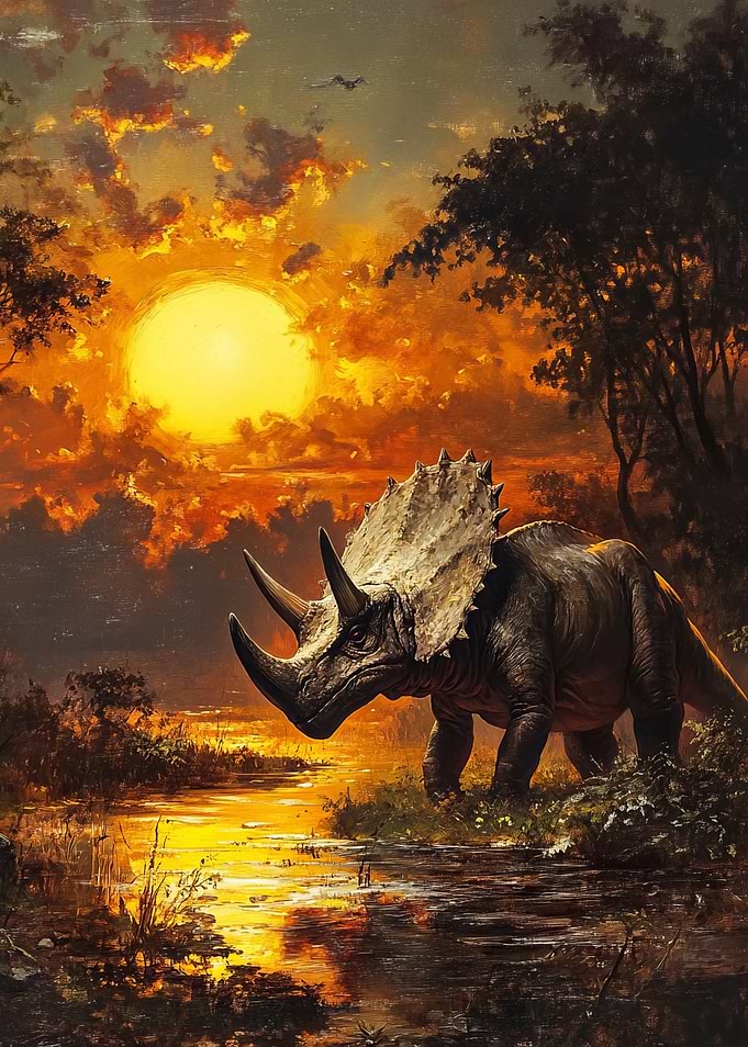 Dinosaur Sunset