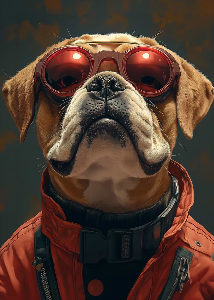 Cool Dog in Sunglasses