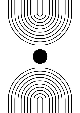 Black and White Abstract Art