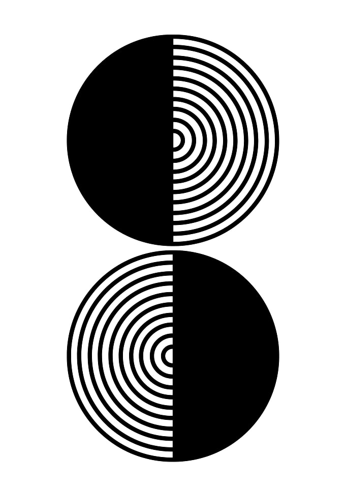 Black and White Circle Pattern