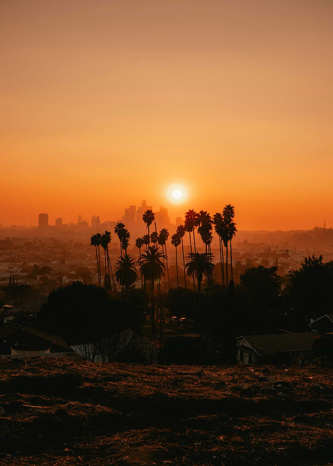 Sunset Over The City Of Angels