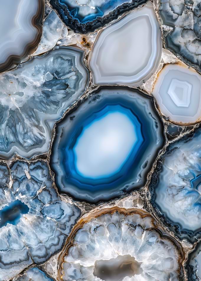 Blue Agate Stone Texture