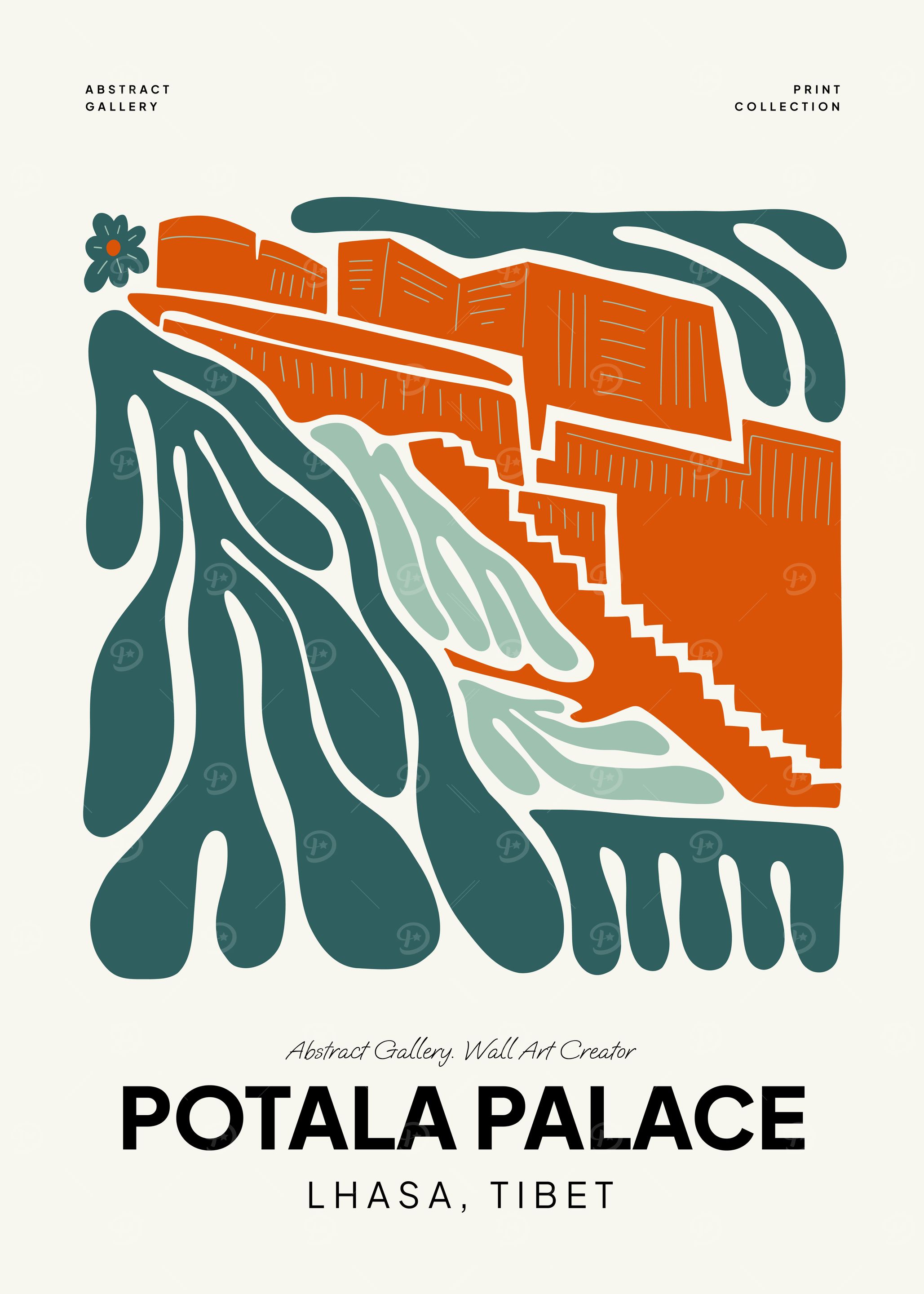 Potala Palace Abstract Art