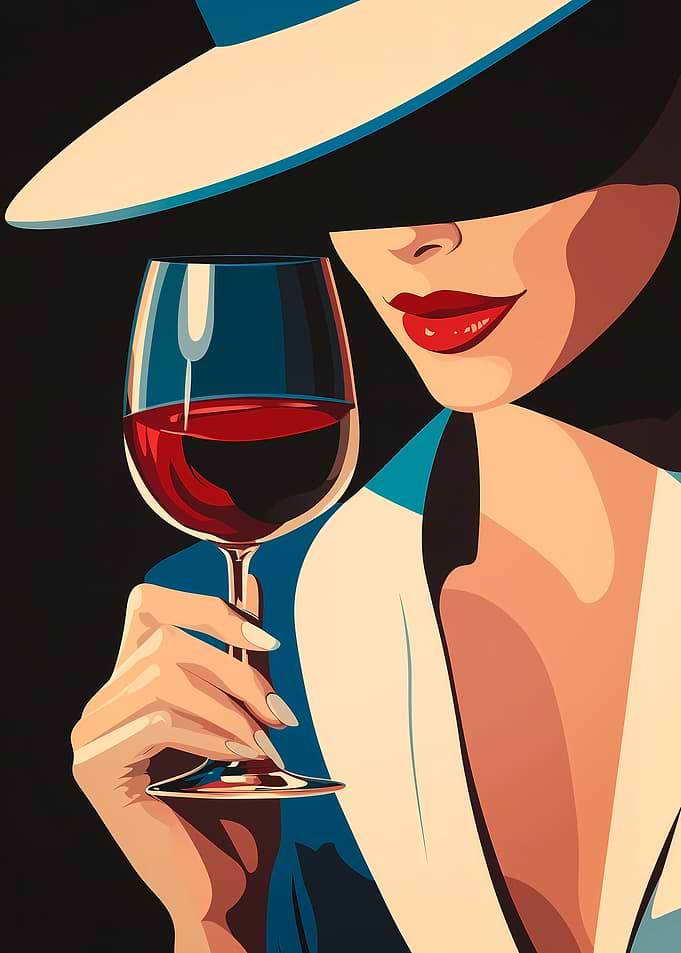 Woman with Wine Glass