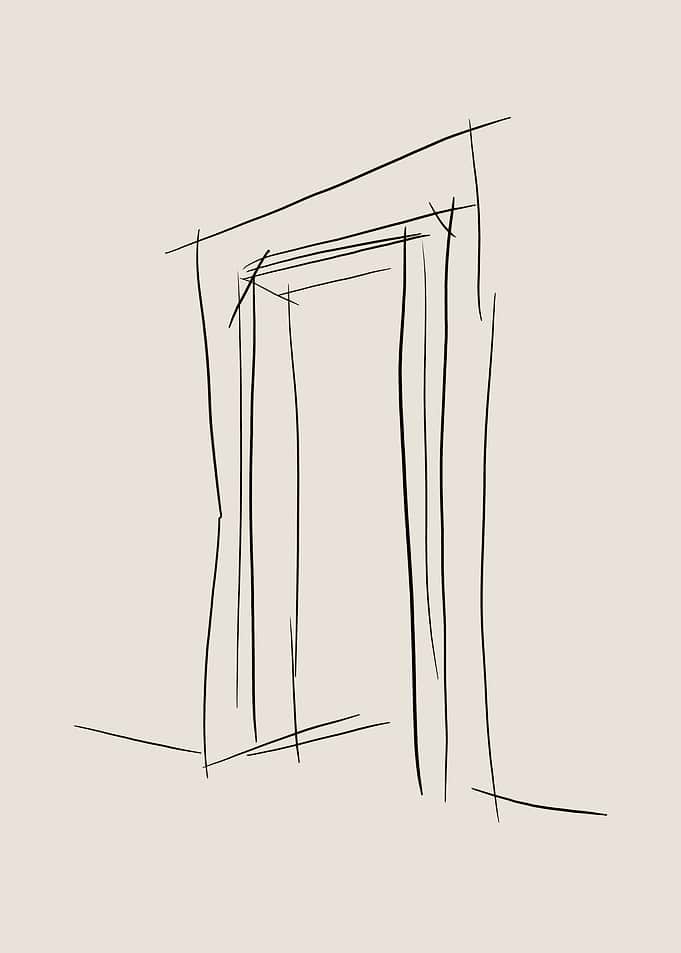 Door Line Art