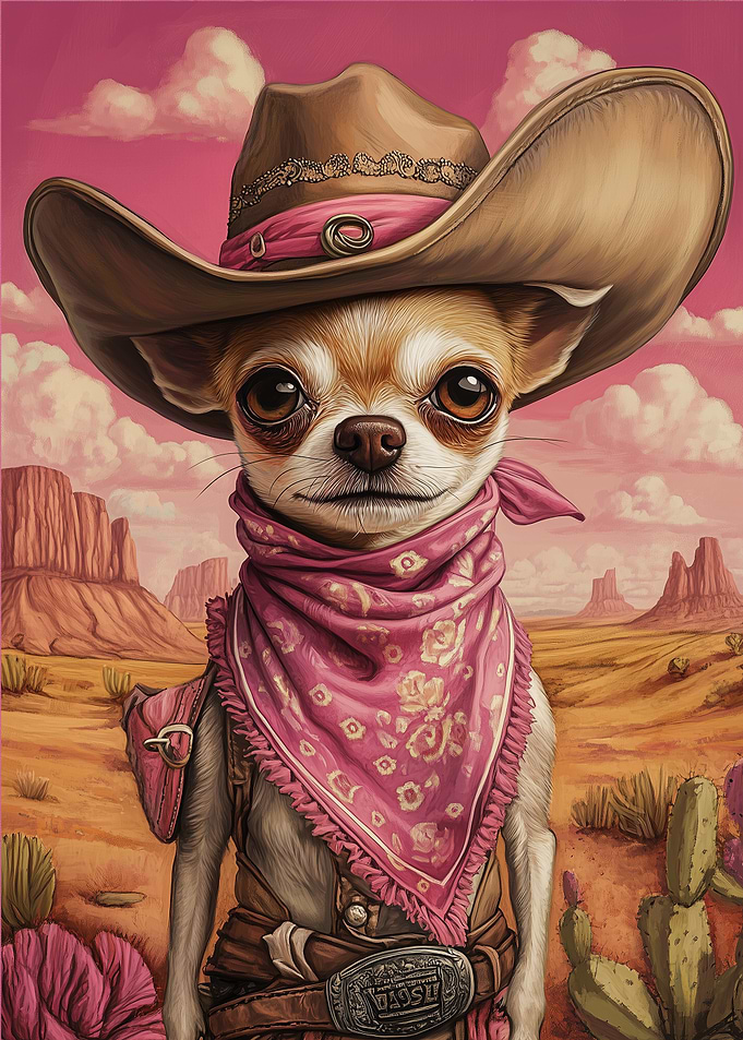 Chihuahua Dog Cowboy