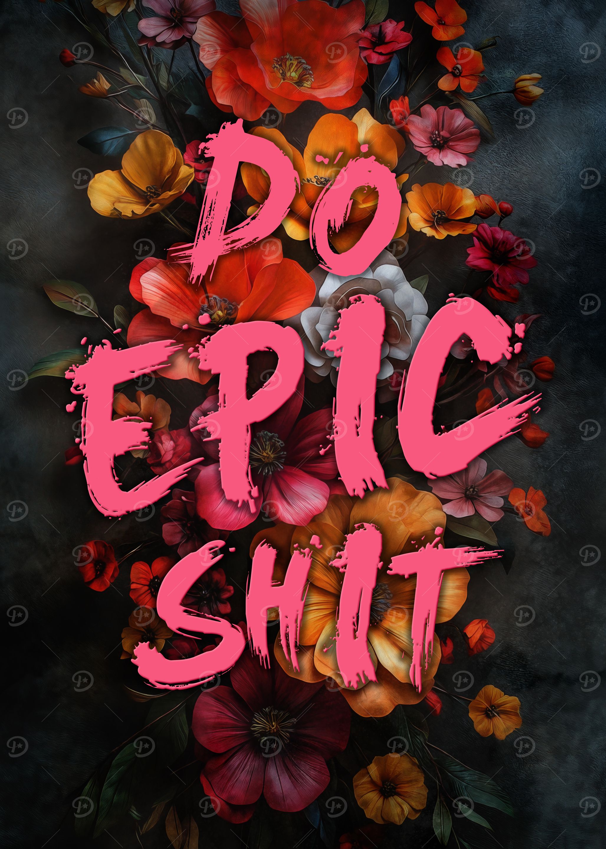 Do Epic Shit Floral Art