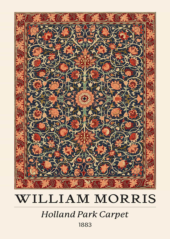 William Morris Holland Park Carpet 1883