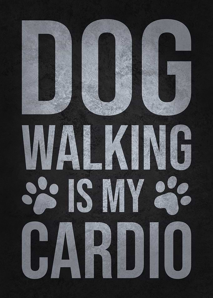 Dog Walking Is My Cardio – Funny Pet Lover Fitness