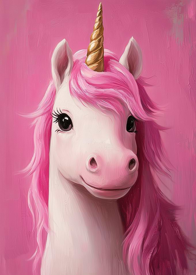 Cute Unicorn Portrait