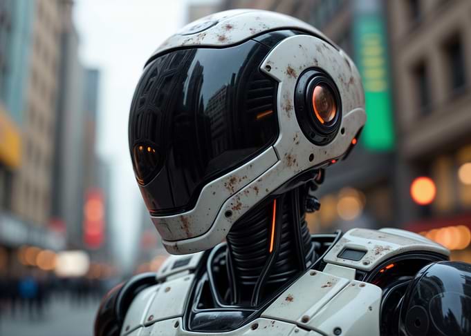 Robot in City