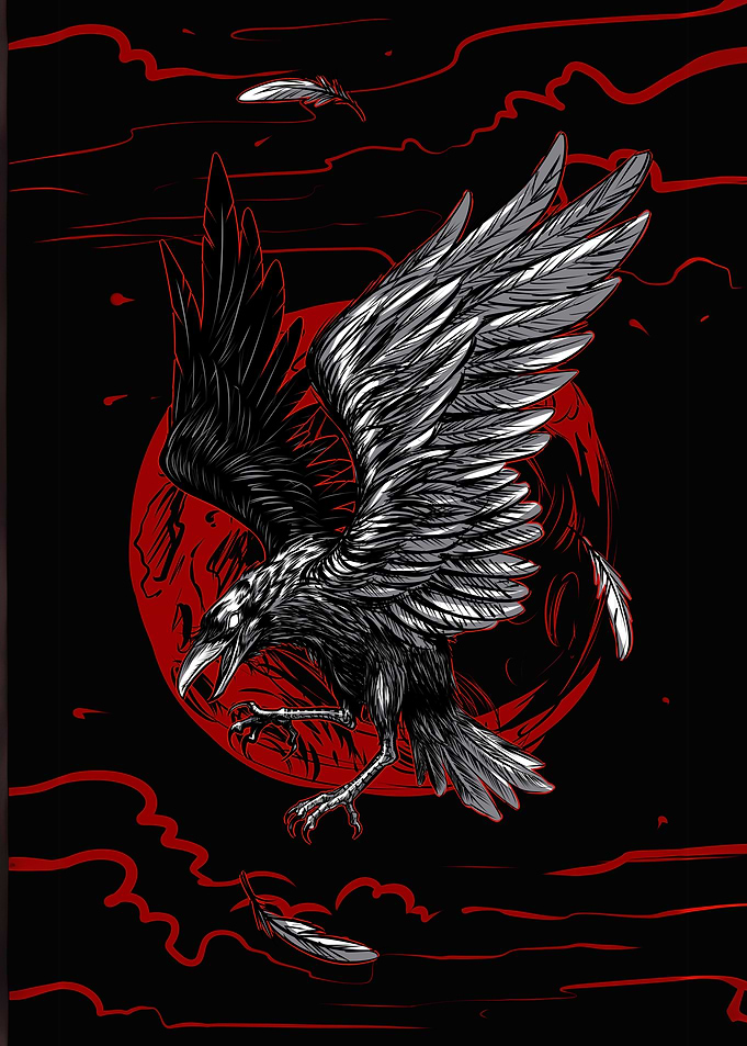 Raven in Flight