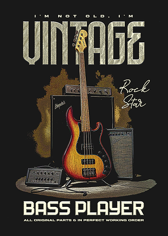 Vintage Bass Player