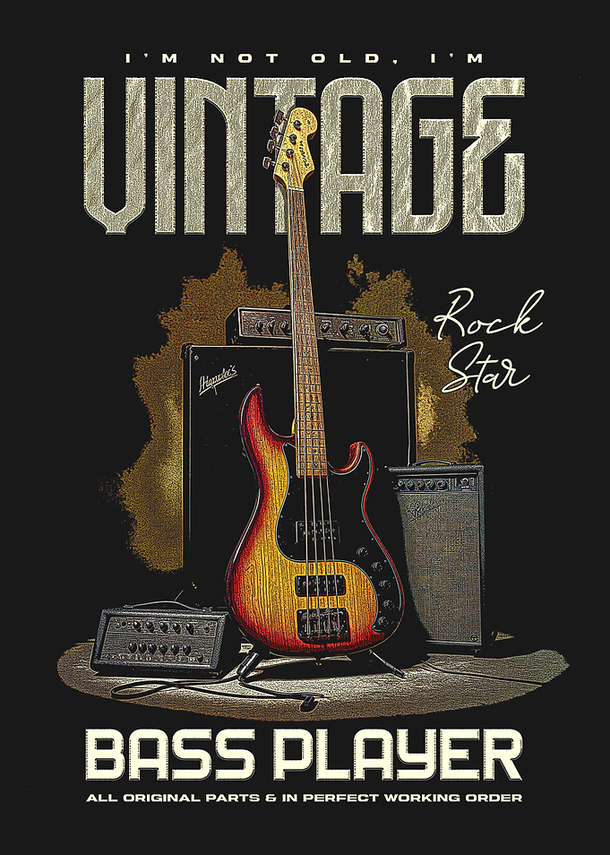 Vintage Bass Player