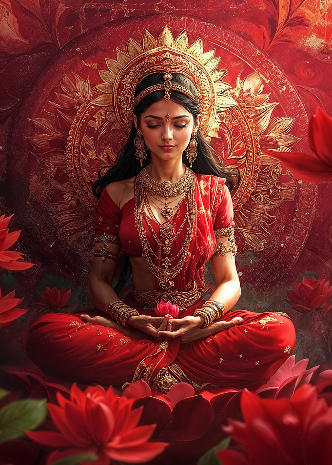 Goddess in Red