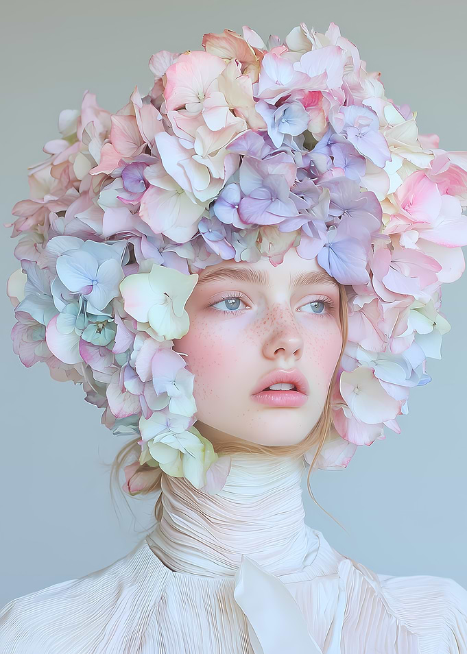 Portrait of woman with Floral Crown
