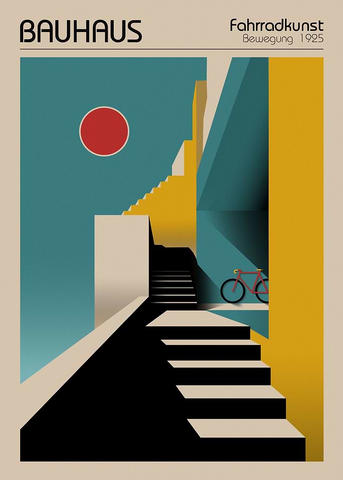 Bauhaus Bicycle Art