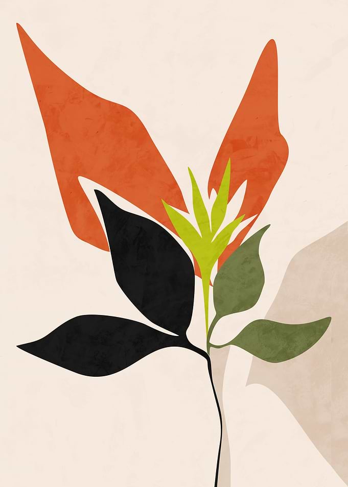 Abstract Floral Art Print