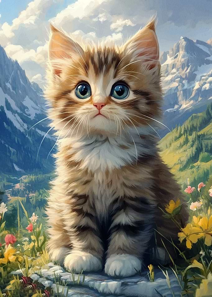 Cute Mountain Landscape