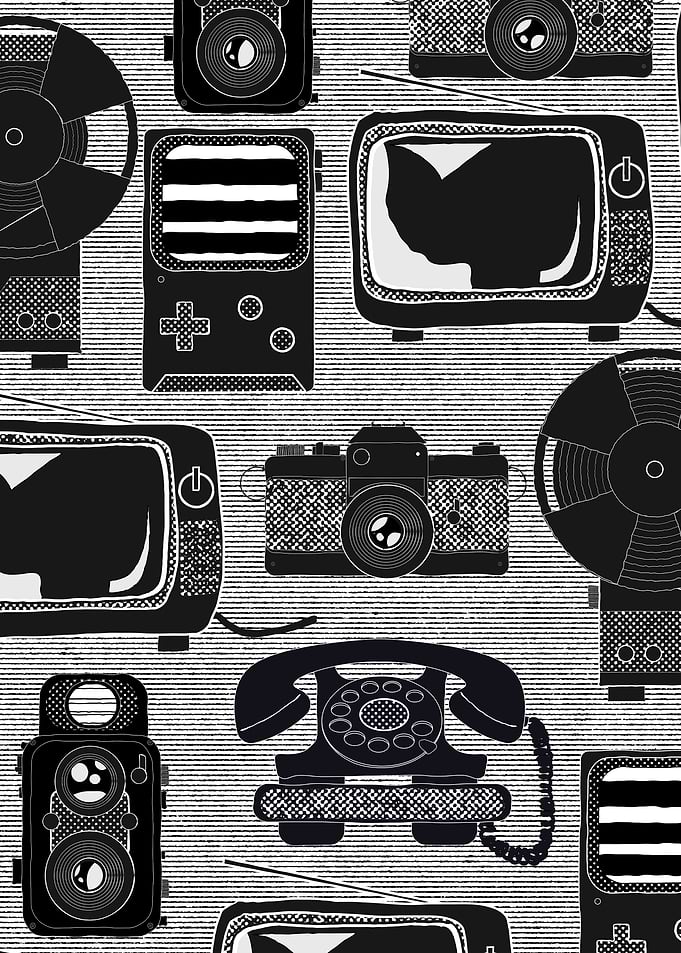 Retro Tech Pattern
