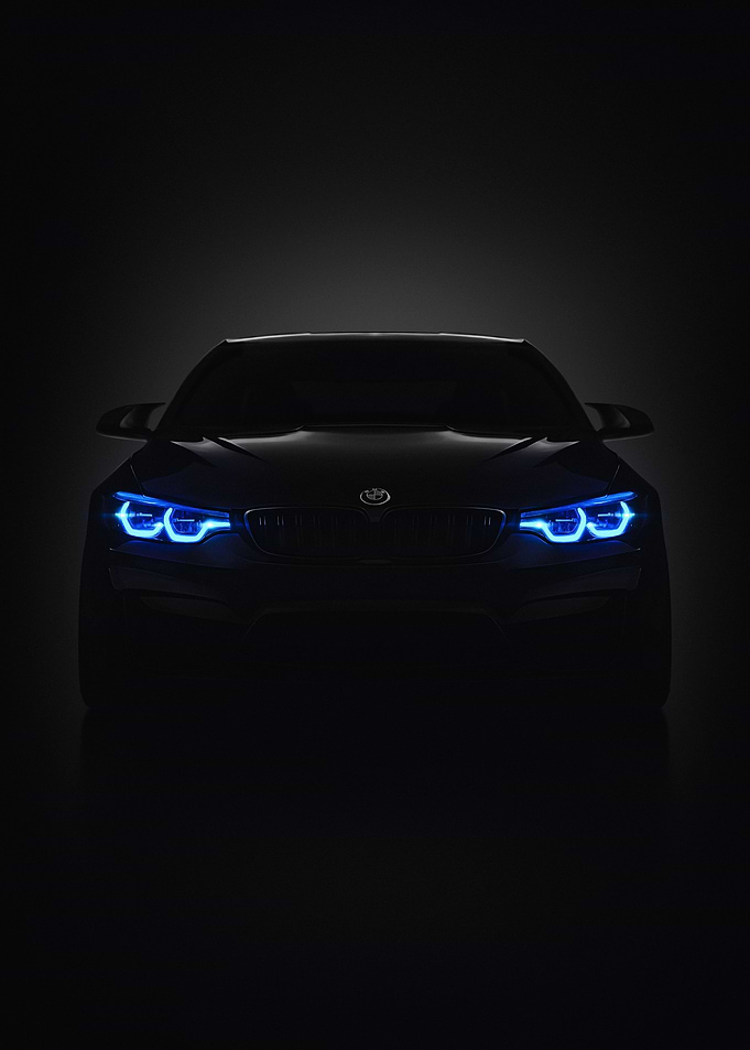 BMW Headlights in the Dark