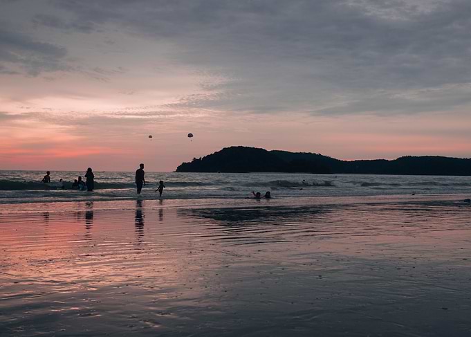 Sunset Beach Scene