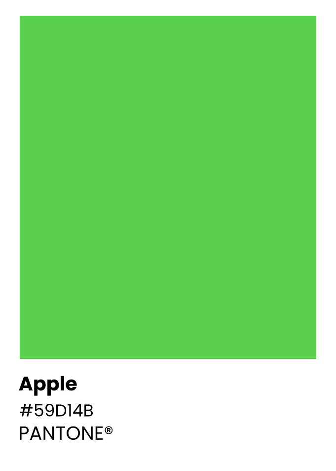 Pantone Apple Green Color