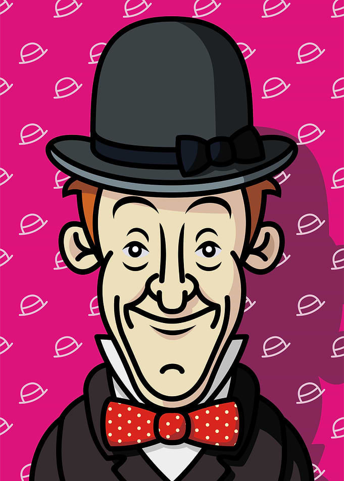 Mr. Bean Cartoon Portrait