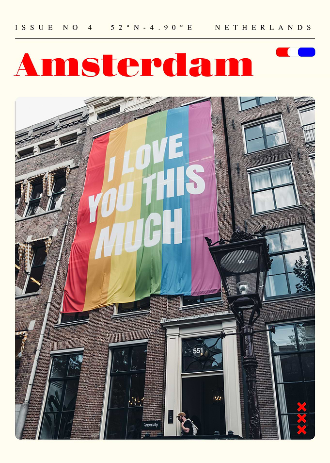 Amsterdam Travel Art Poster
