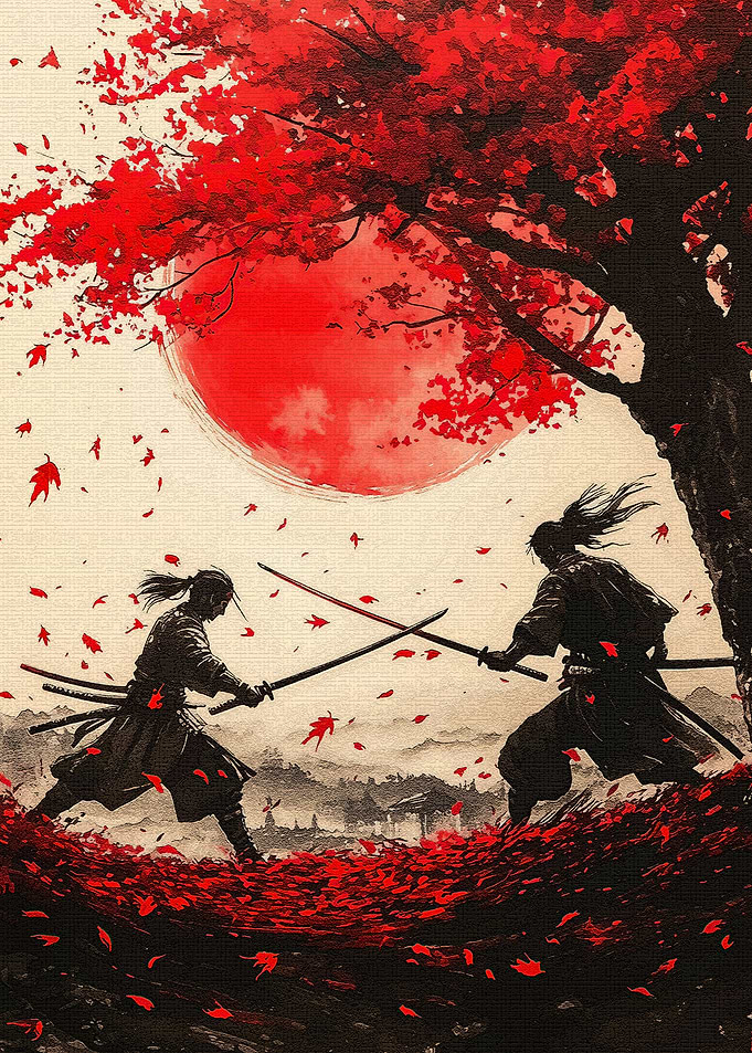 Samurai Red Moon