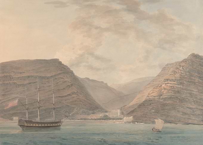 Ship in a Mountainous Inlet