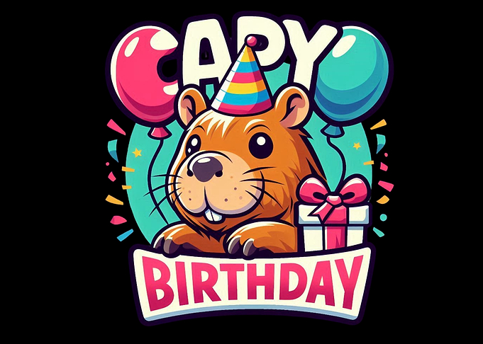 Capy Birthday – Cute Capybara Party Design