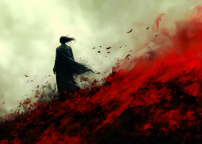 Silhouette in Red