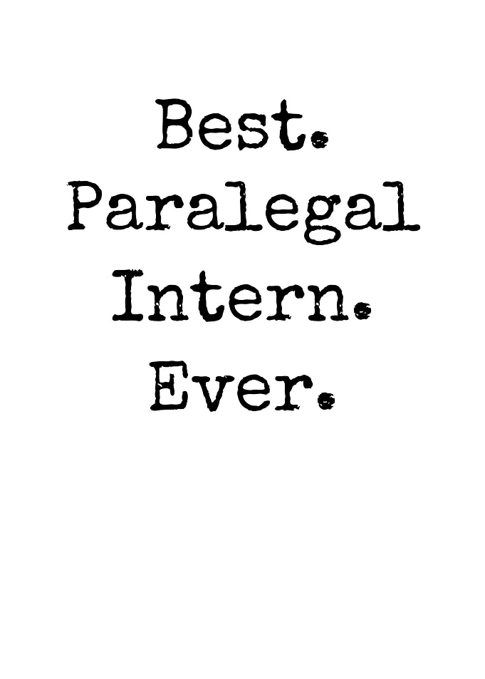 Best Paralegal Intern Ever