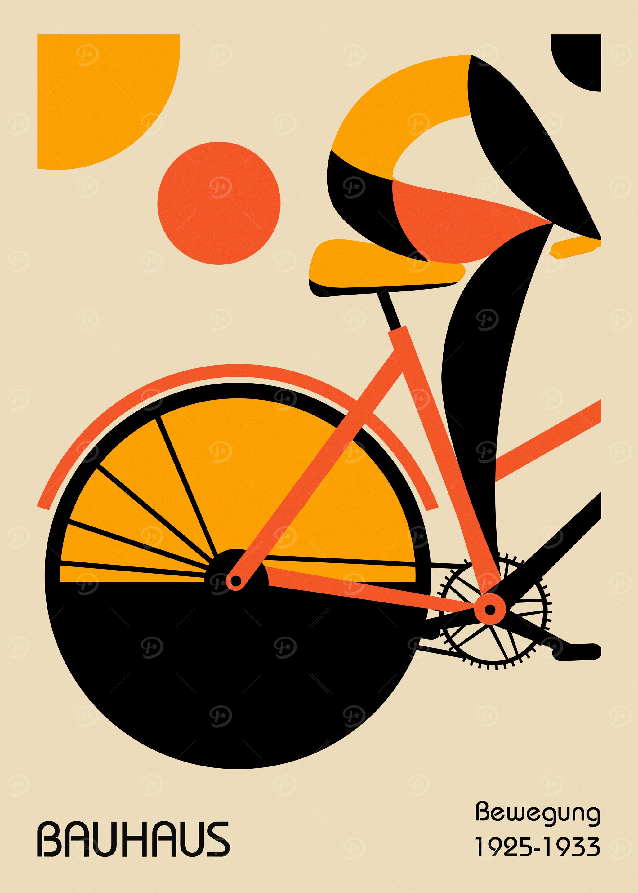 Bauhaus Bicycle Poster