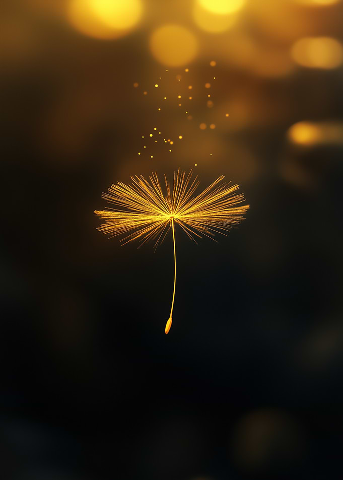 Golden Dandelion Seed