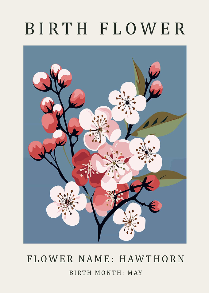 Hawthorn Birth Flower