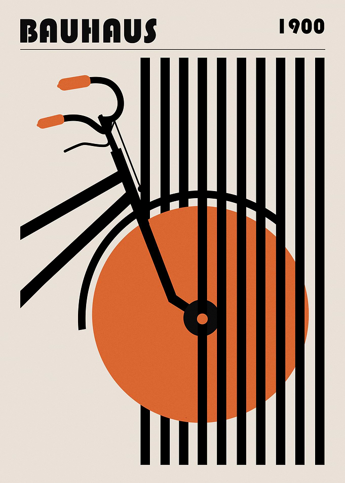 Bauhaus Bicycle Poster