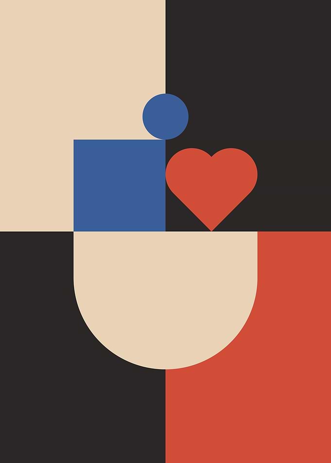 Geometric i love you