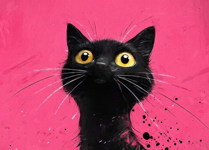 Black Cat Portrait