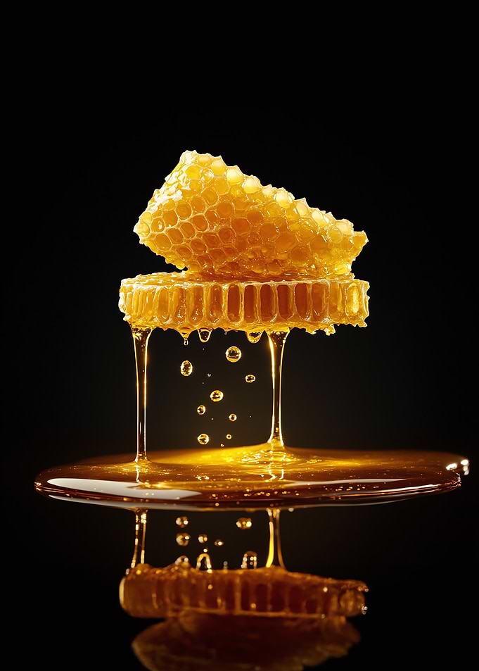 Honeycomb Dripping Honey
