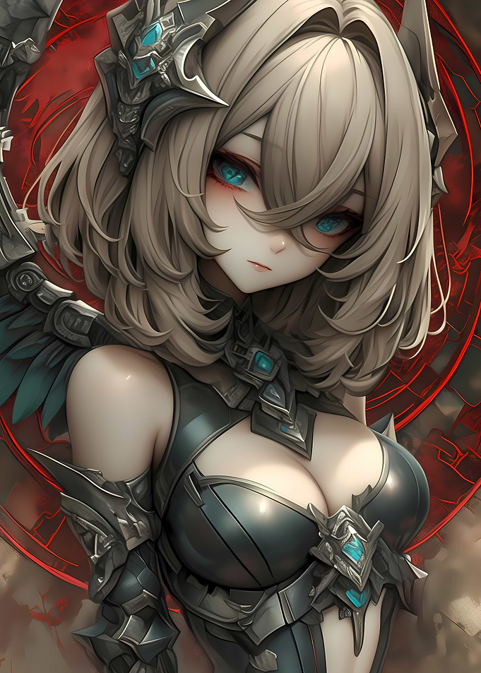 Anime Girl Female Warrior Gaming