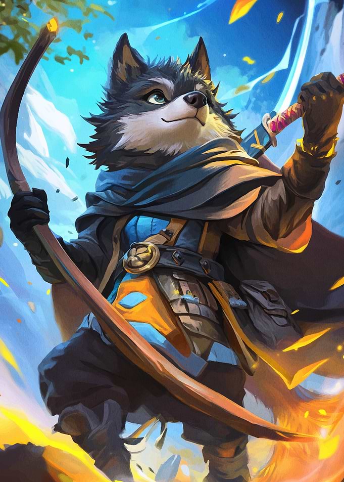 Wolf Warrior with Bow