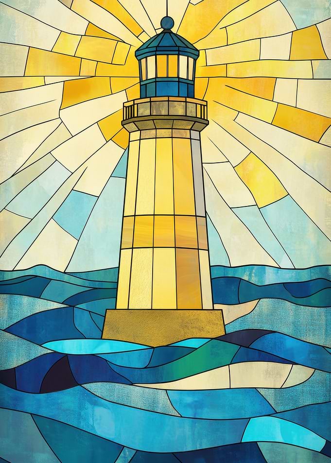 Stained Glass Lighthouse