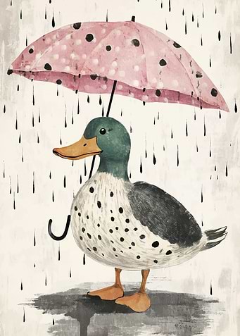 Duck with Umbrella