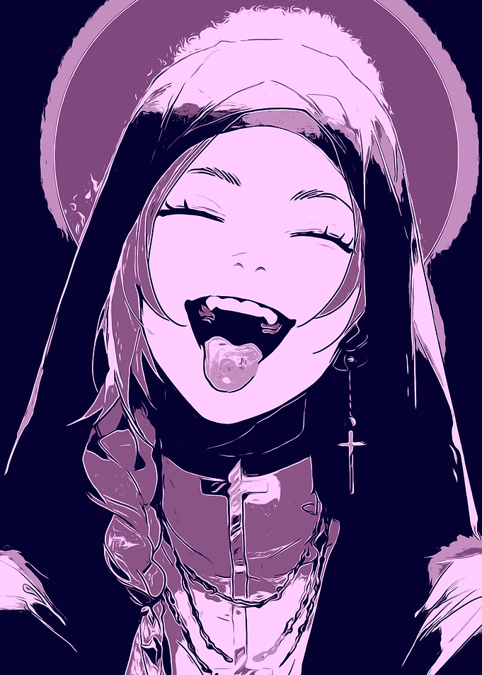 Anime Girl with Halo